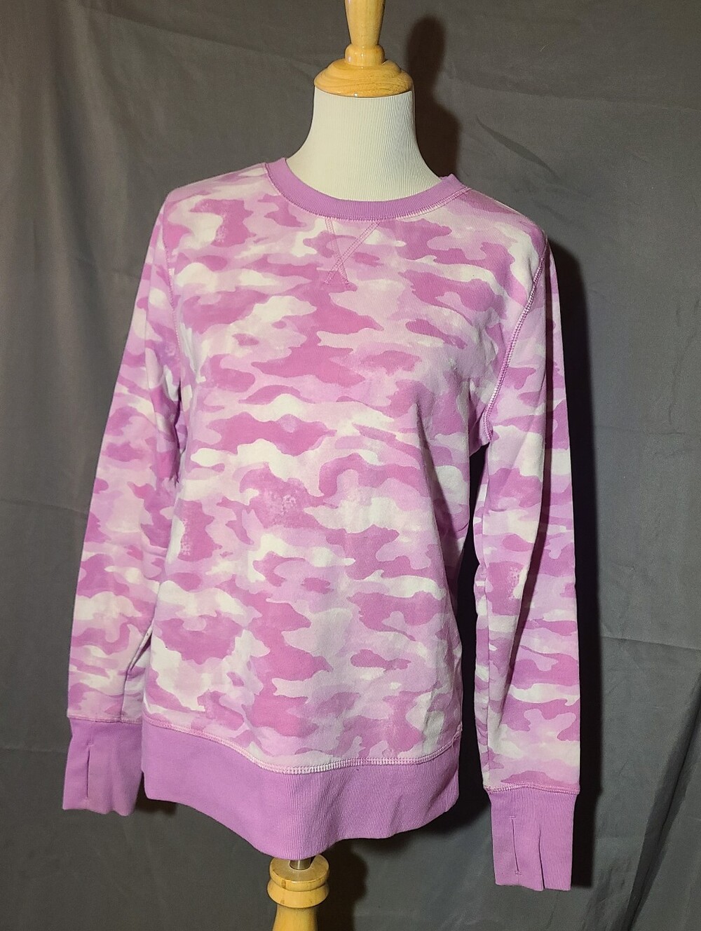 tek gear Pink Camouflage Crewneck Pullover